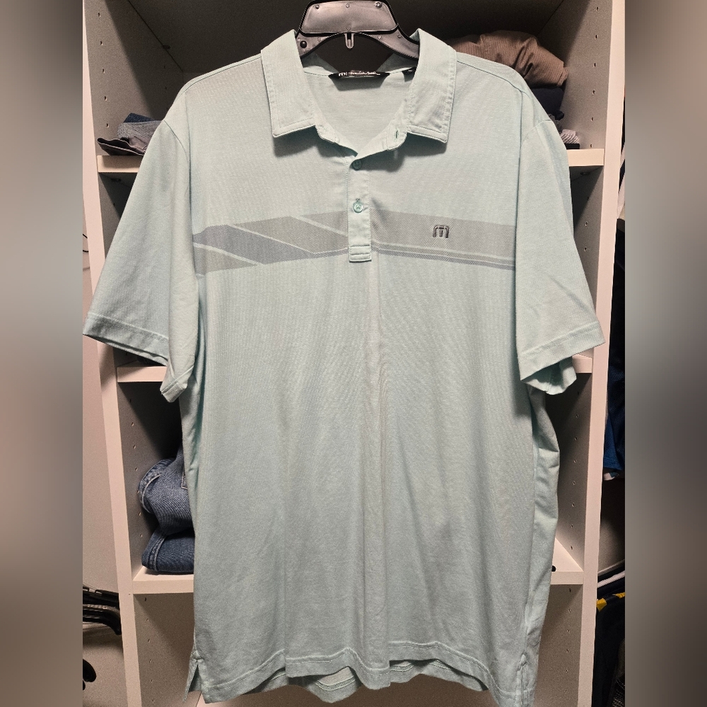 Men's Light mint green travis mathew Polo Shirt